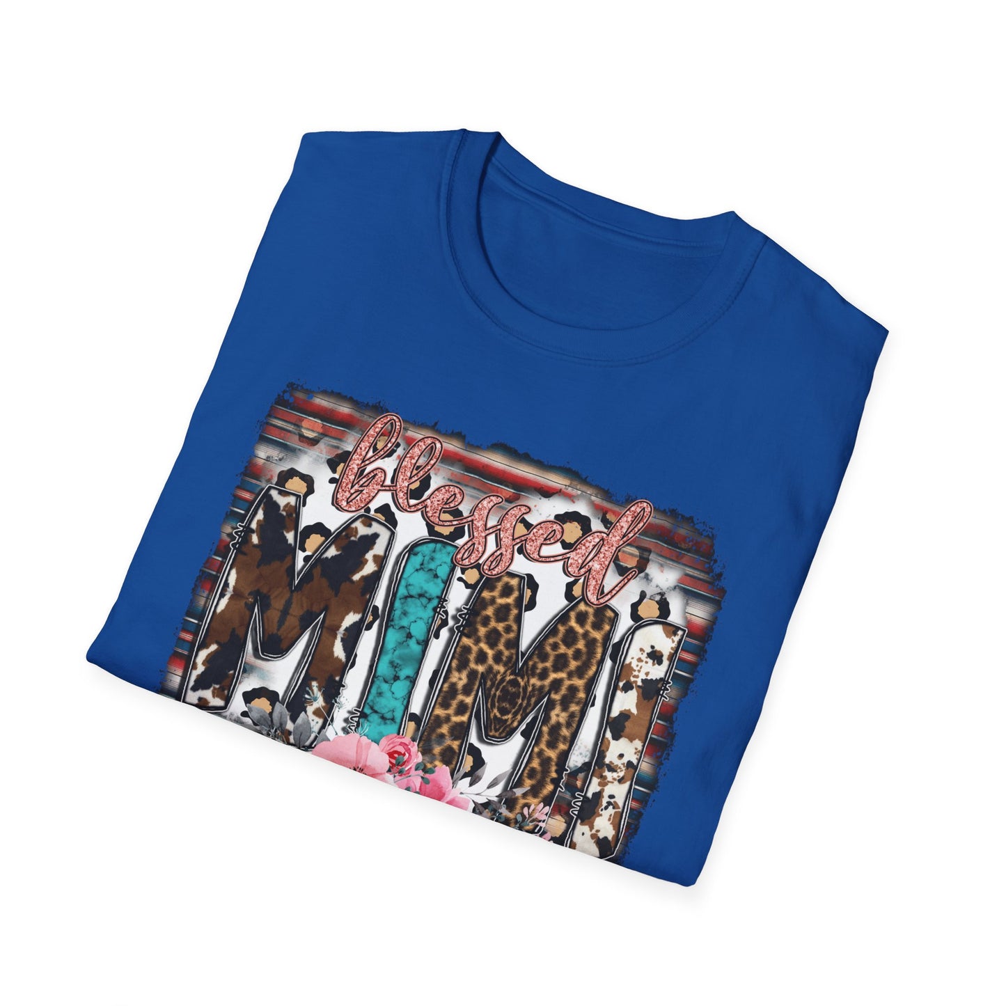 T-Shirt — 'Mama' Leopard & Floral Graphic Tee