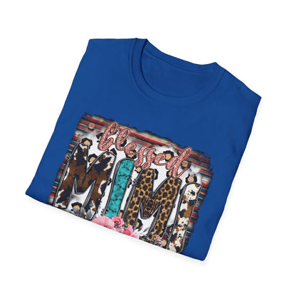 T-Shirt — 'Mama' Leopard & Floral Graphic Tee