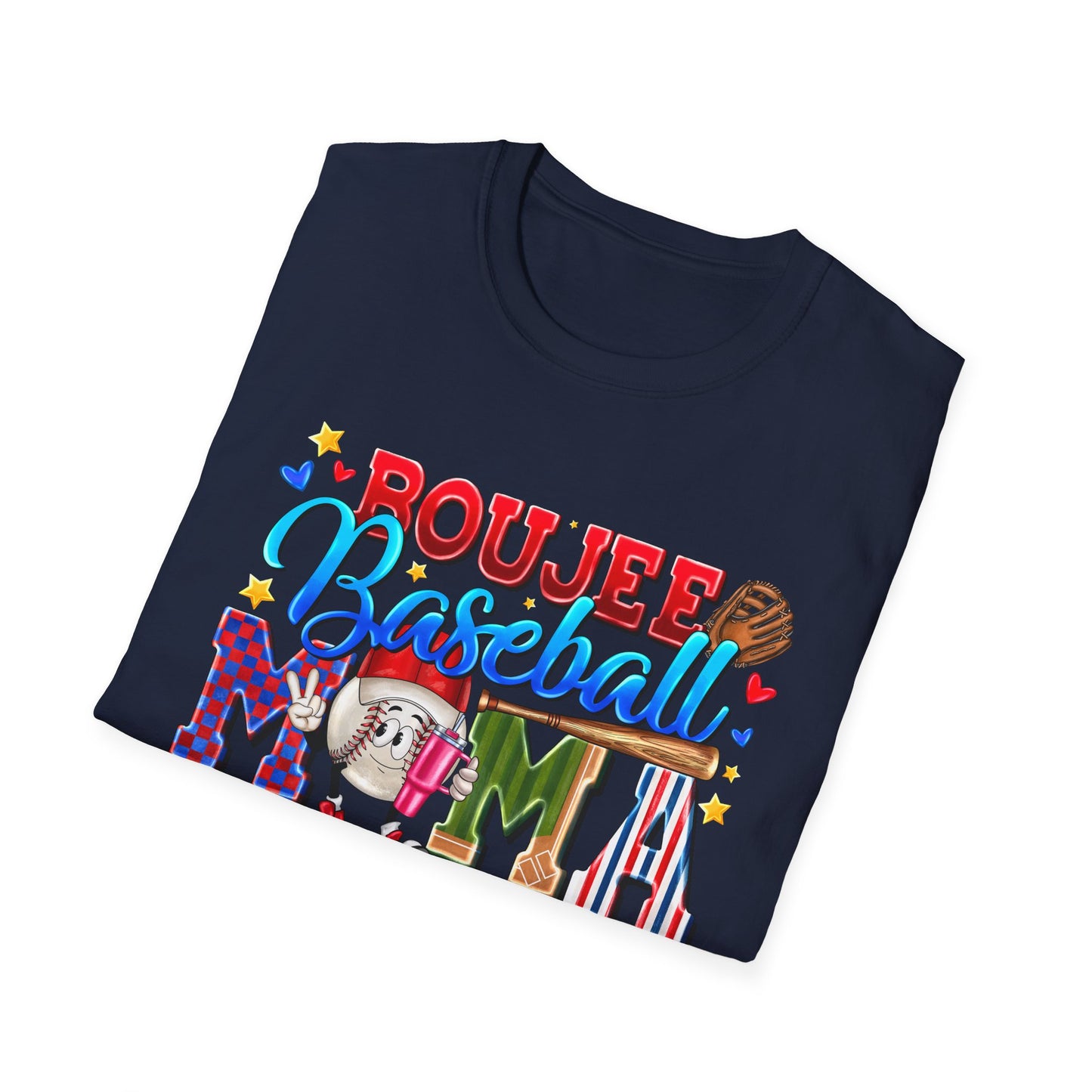 Rough & Rowdy Baseball Mama T-Shirt – Colorful Mom Baseball Shirt