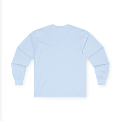 Long Sleeve Tee — "Not Lucky, Simply Blessed" Floral Christian Graphic