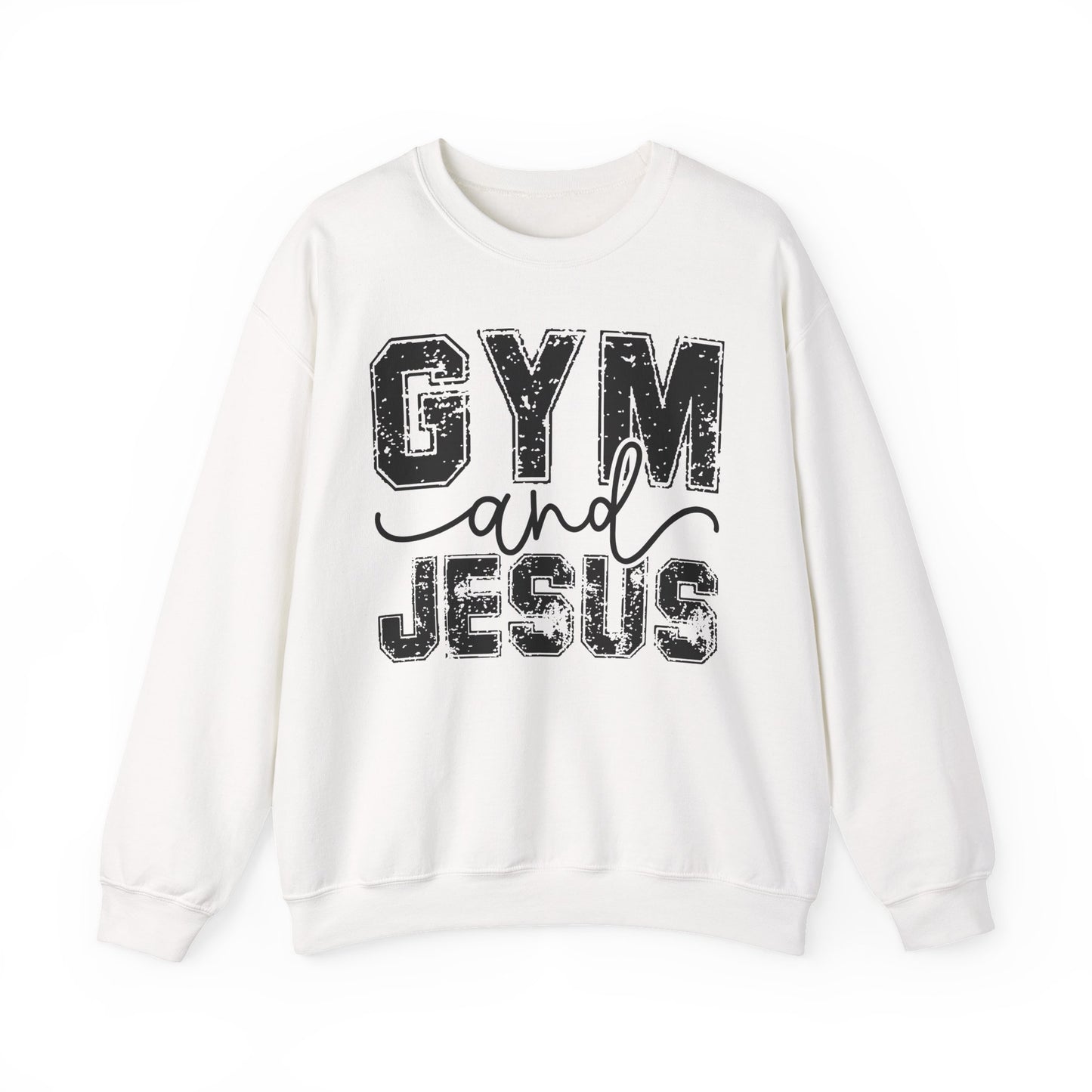 Gym and Jesus Sweatshirt — Faith & Fitness Crewneck