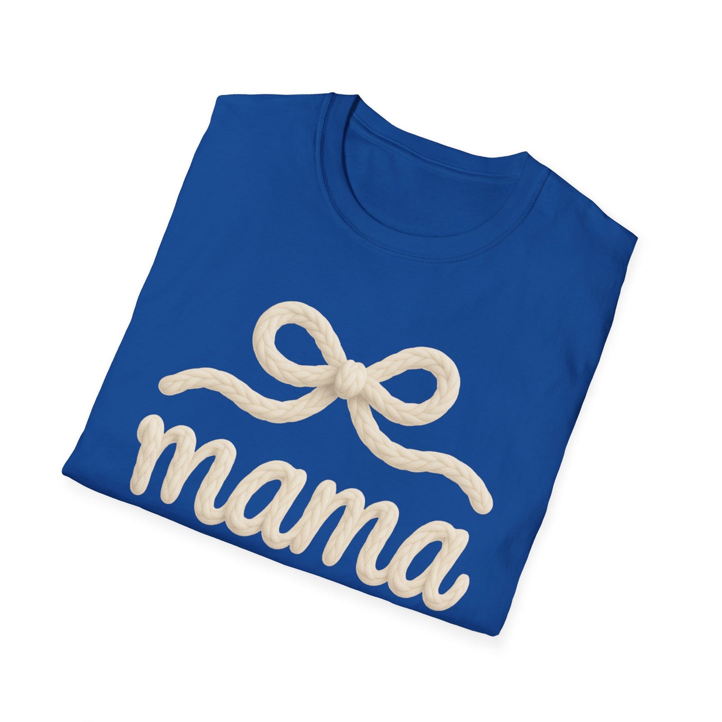 Mama Bow T-Shirt — Soft Feminine "mama" Script Tee (Mother's Day Gift)
