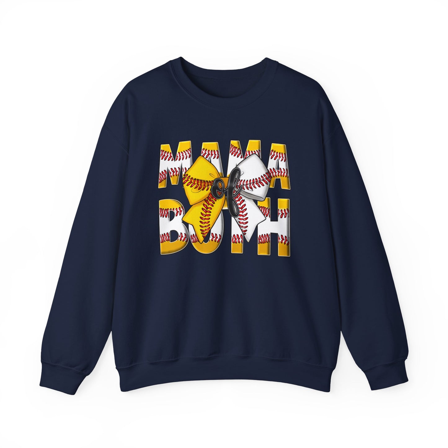 Crewneck Sweatshirt - Mama Pitch Softball/Baseball Graphic