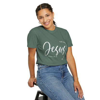 Jesus Script T‑Shirt (John 14:6)- Comfort Colors