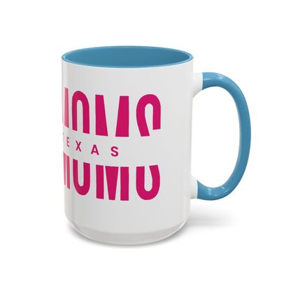 Accent Coffee Mug — "MOM" Bold Pink East Texas Mom Gift