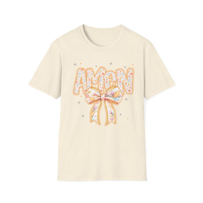 Floral Bow 'AMEN' Mother's Day Tee
