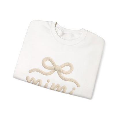 Mimi Crewneck Sweatshirt – Cozy Cream 'mimi' Script with Bow
