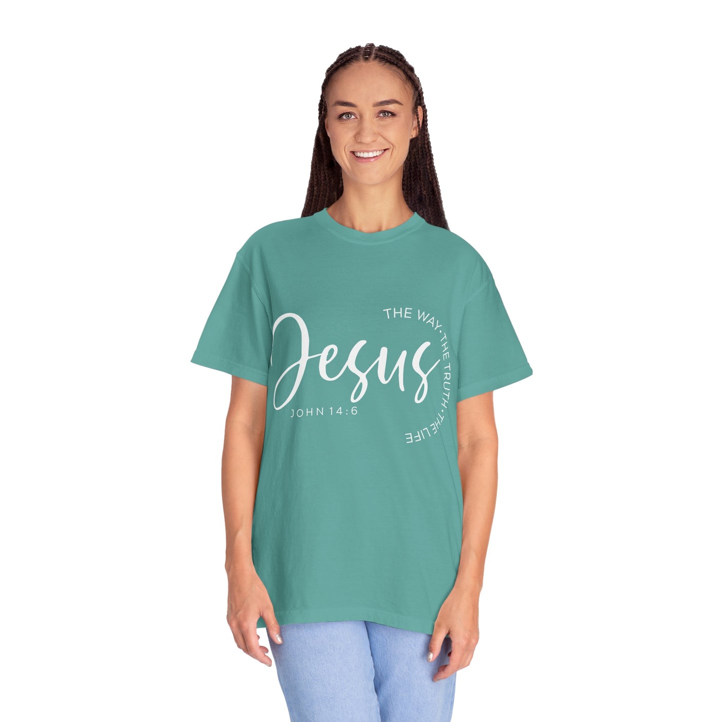 Jesus Script T‑Shirt (John 14:6)- Comfort Colors