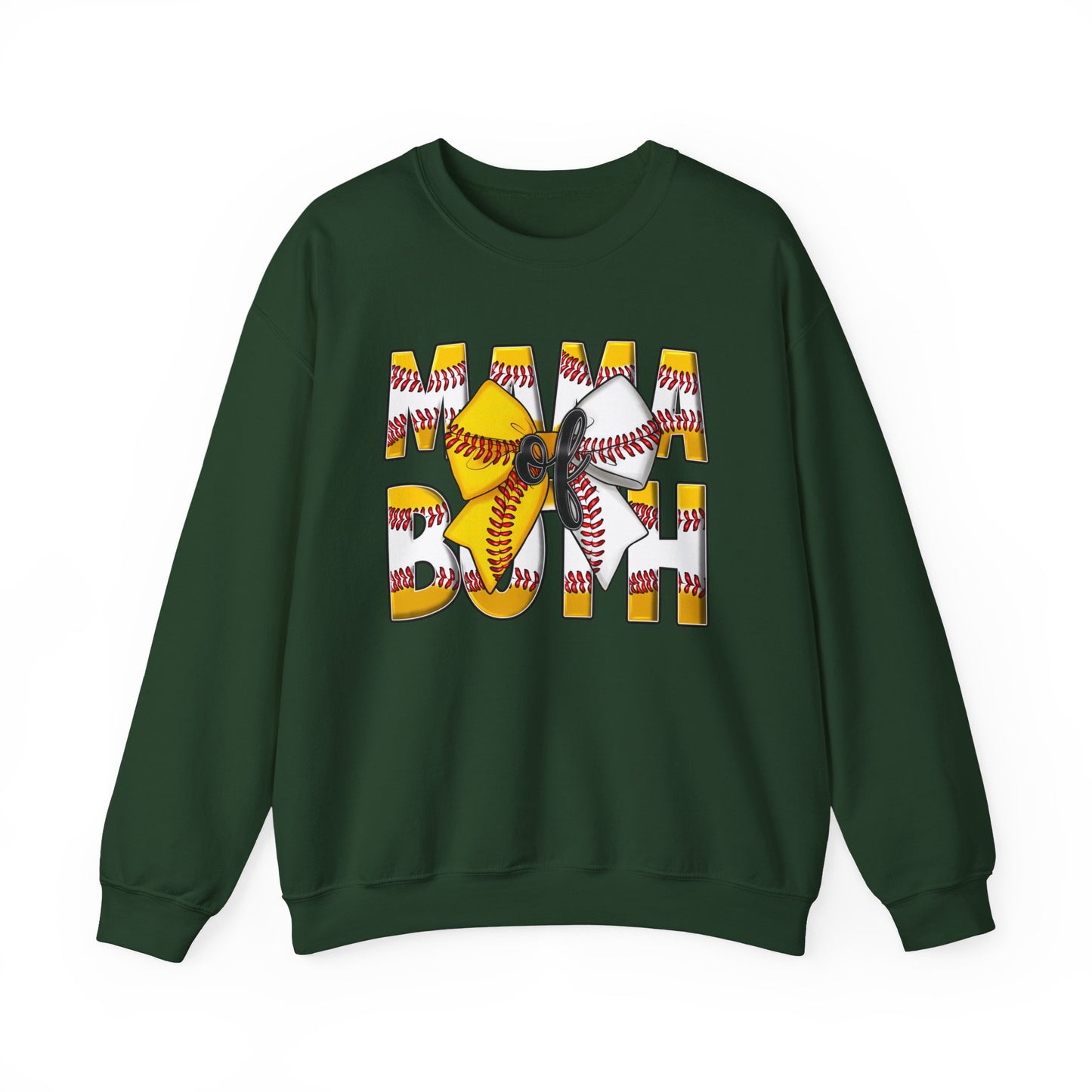 Crewneck Sweatshirt - Mama Pitch Softball/Baseball Graphic
