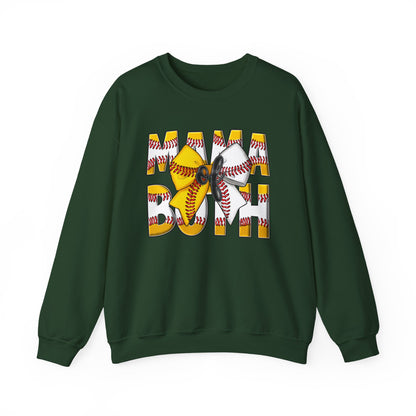 Crewneck Sweatshirt - Mama Pitch Softball/Baseball Graphic