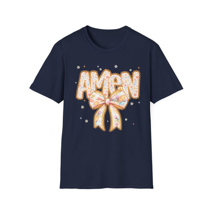 Floral Bow 'AMEN' Mother's Day Tee