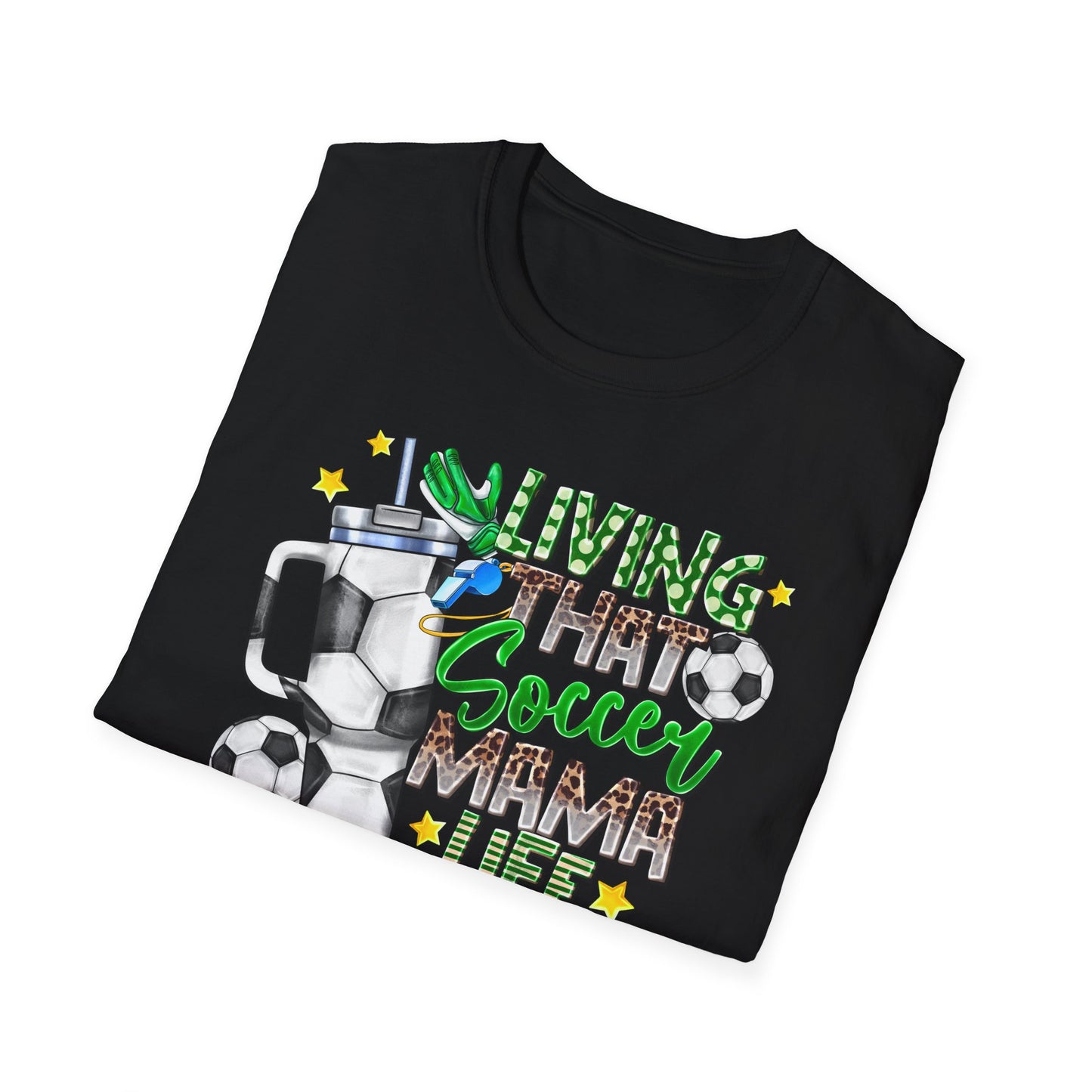 Soccer Mom Life T-Shirt — 'Living That Soccer Mama Life' Graphic Tee