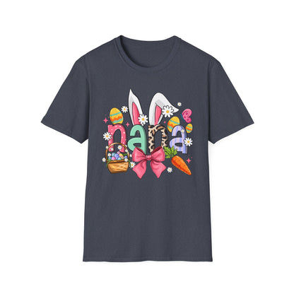 Nana Easter Bunny T-Shirt — Cute Spring Floral & Basket Design