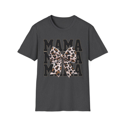 Mama Leopard Bow T-Shirt