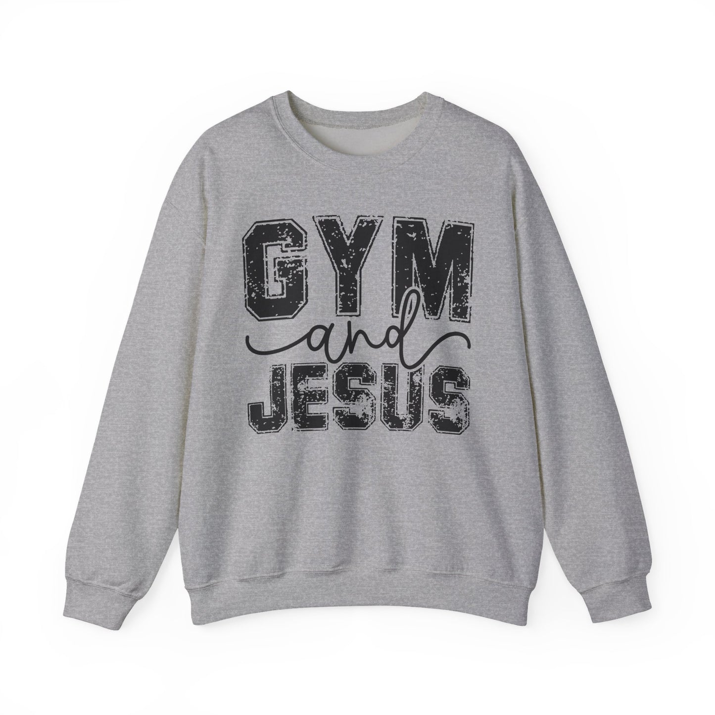 Gym and Jesus Sweatshirt — Faith & Fitness Crewneck