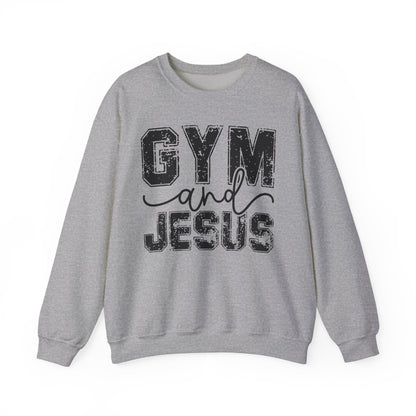 Gym and Jesus Sweatshirt — Faith & Fitness Crewneck
