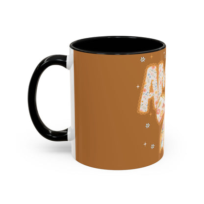 Accent Mug — 'Amen' Floral Bow Coffee Mug (11/15oz) — Faith-Inspired Gift
