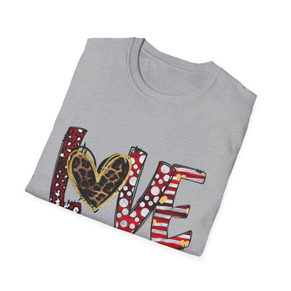 Love Like Jesus T-Shirt — Christian Faith Graphic Tee with Heart Lettering