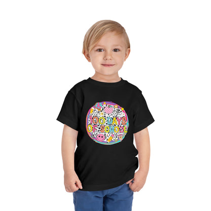 Toddler Tee — "100 Days of School" Colorful Celebration Shirt