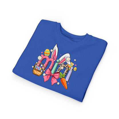 Easter Bunny Toddler Sweatshirt — Cute Spring Egg Hunt Graphic