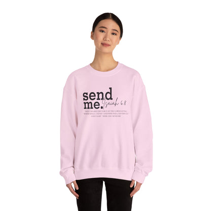 Send Me Psalm 68 Crewneck Sweatshirt — Inspirational Scripture Christian Sweater