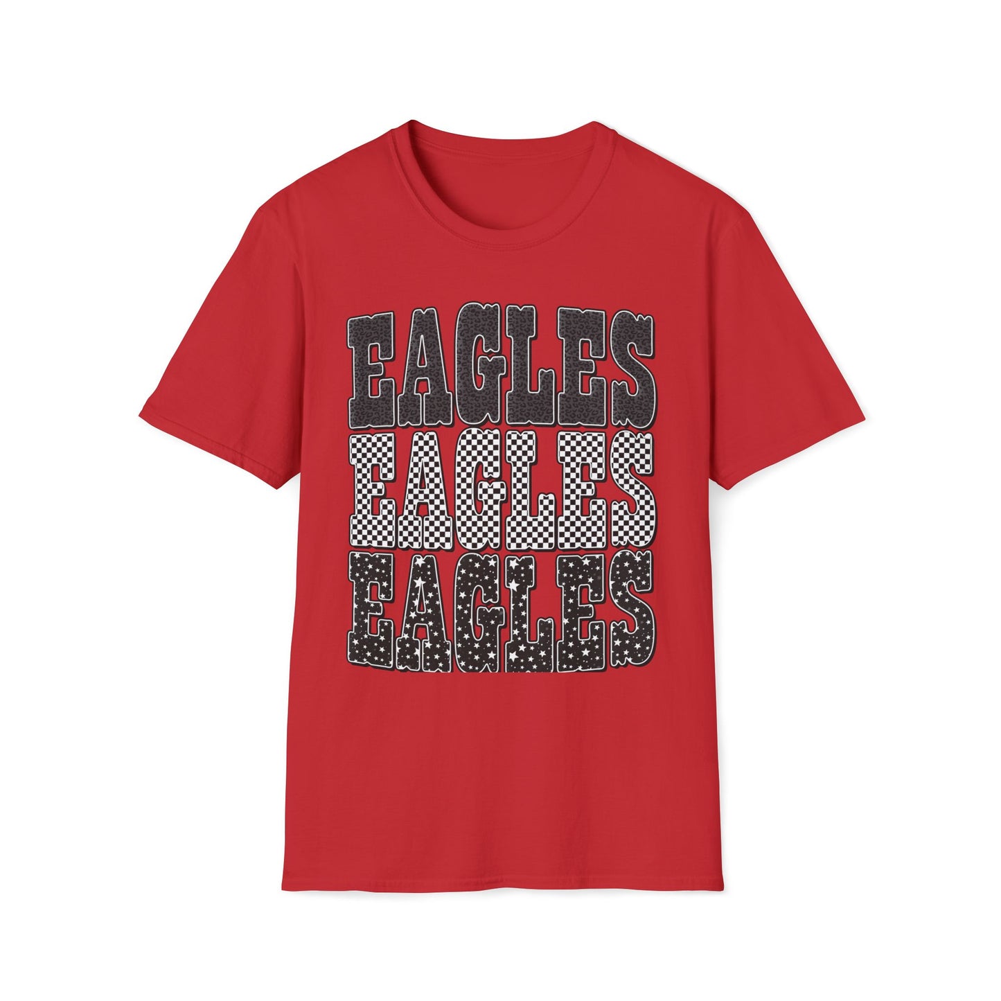 Eagles Retro Stack T-Shirt — Vintage Varsity Graphic Tee