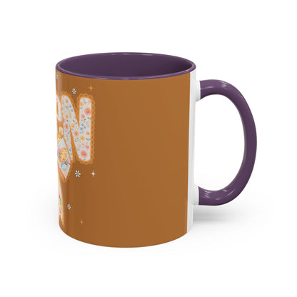 Accent Mug — 'Amen' Floral Bow Coffee Mug (11/15oz) — Faith-Inspired Gift