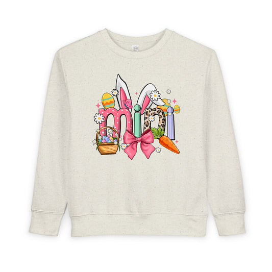 Easter Bunny Toddler Sweatshirt — Cute Spring Egg Hunt Graphic