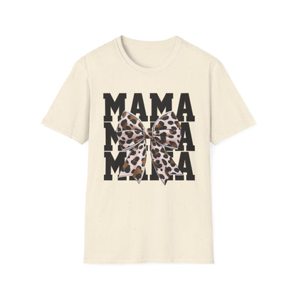 Mama Leopard Bow T-Shirt