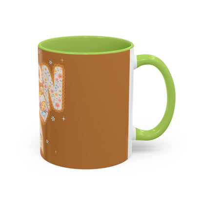 Accent Mug — 'Amen' Floral Bow Coffee Mug (11/15oz) — Faith-Inspired Gift