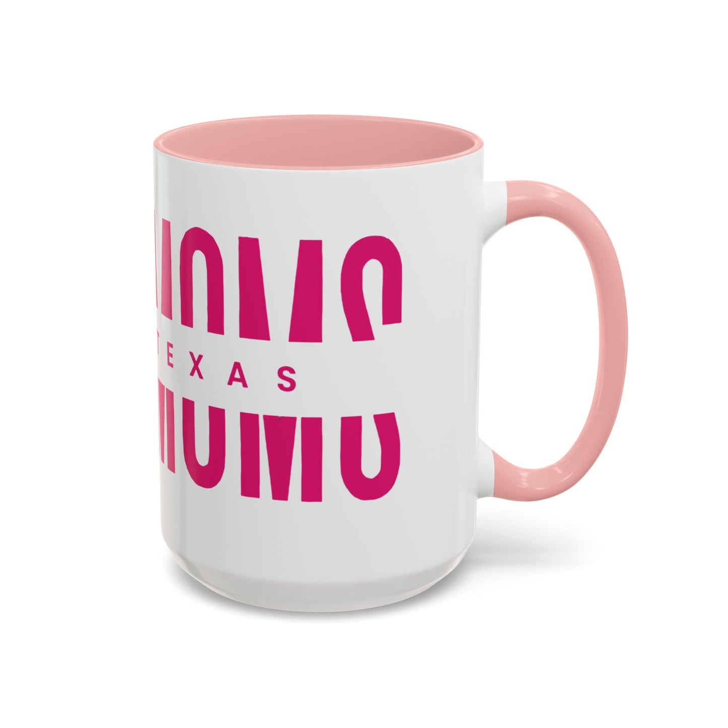 Accent Coffee Mug — "MOM" Bold Pink East Texas Mom Gift
