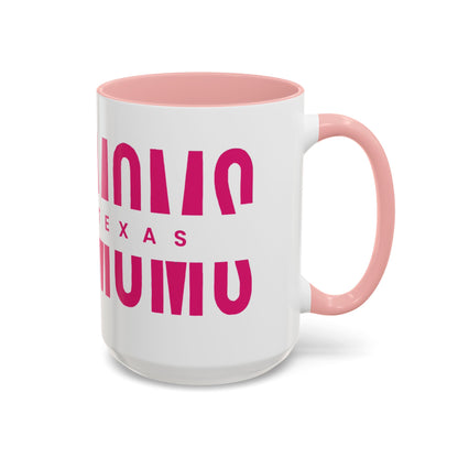 Accent Coffee Mug — "MOM" Bold Pink East Texas Mom Gift