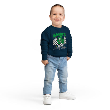Mama's Lucky Charm Toddler Sweatshirt – Cute St. Patrick's Day Clover Crewneck