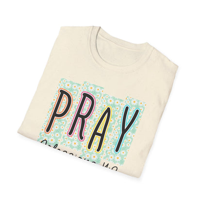Pray Colossians 4:2 Floral Graphic T‑Shirt — Inspirational Christian Faith Tee