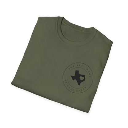 Texas Home State T-Shirt — Minimal Lone Star Outline Circle Design