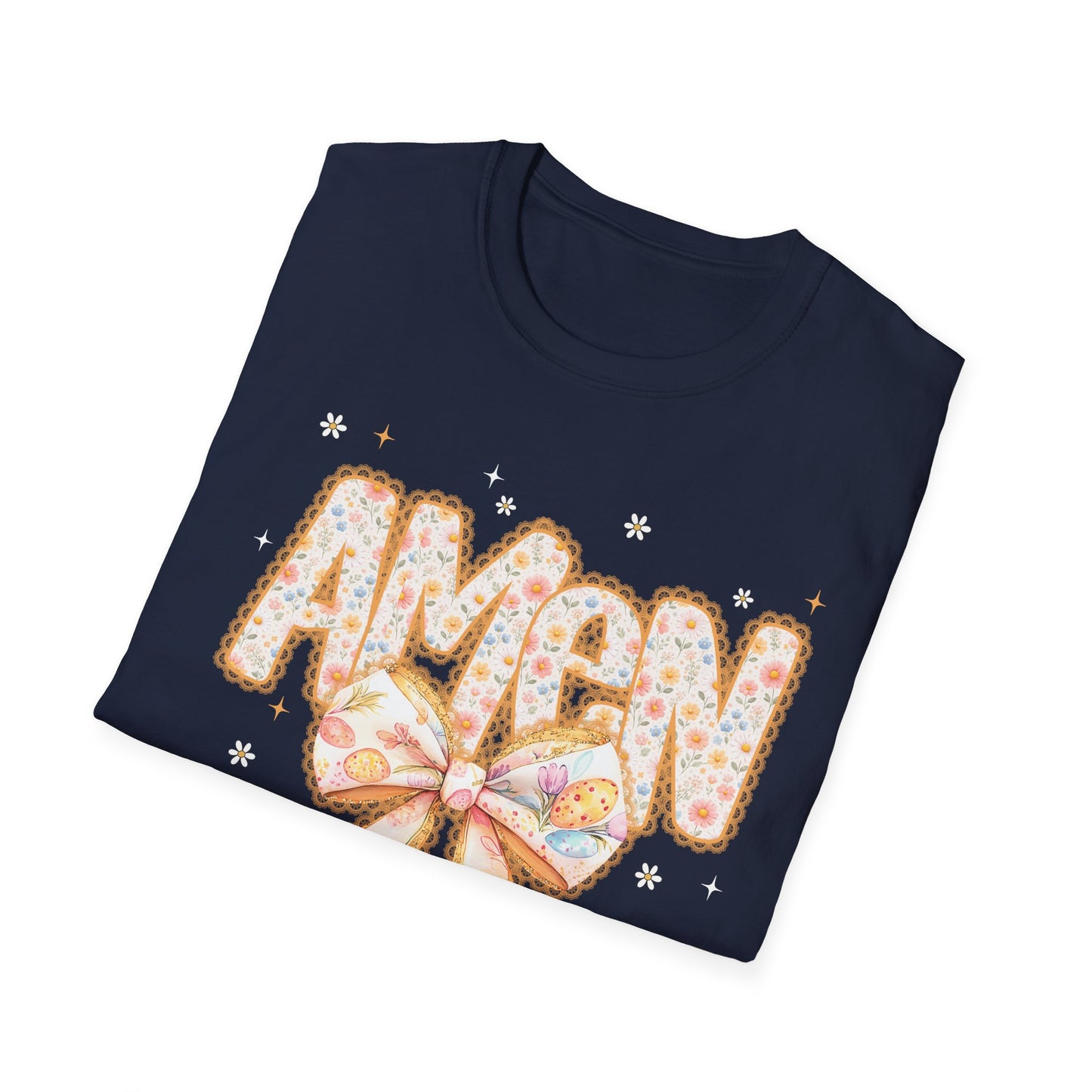 Floral Bow 'AMEN' Mother's Day Tee