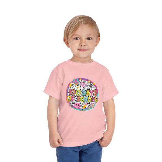 Toddler Tee — "100 Days of School" Colorful Celebration Shirt