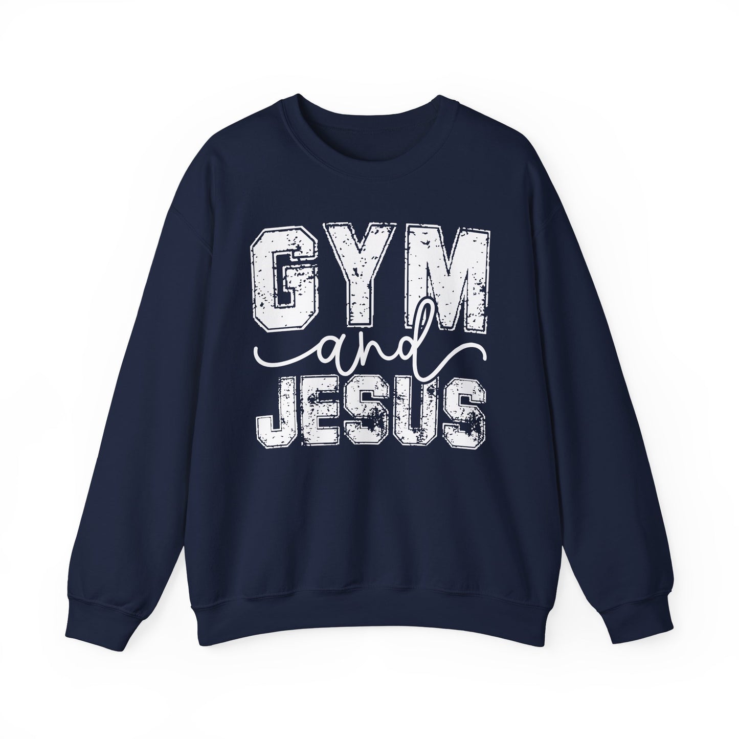 Gym and Jesus Sweatshirt — Faith & Fitness Crewneck