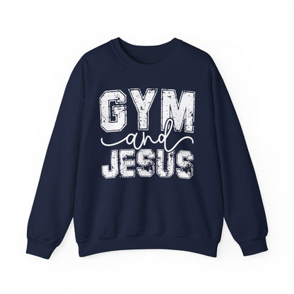 Gym and Jesus Sweatshirt — Faith & Fitness Crewneck