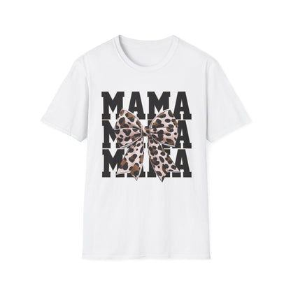 Mama Leopard Bow T-Shirt