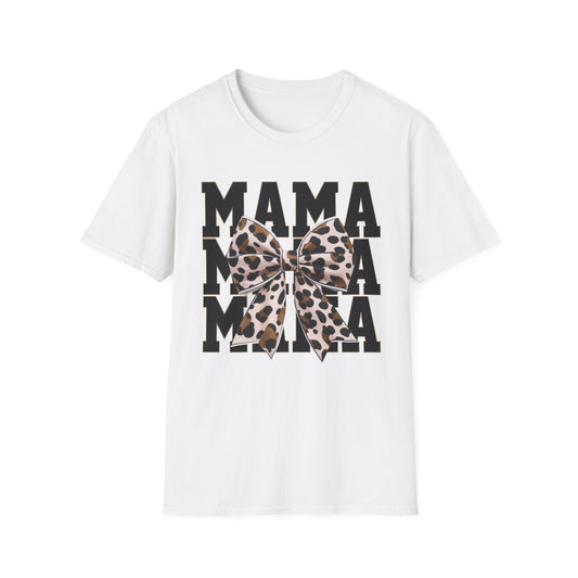 Mama Leopard Bow T-Shirt
