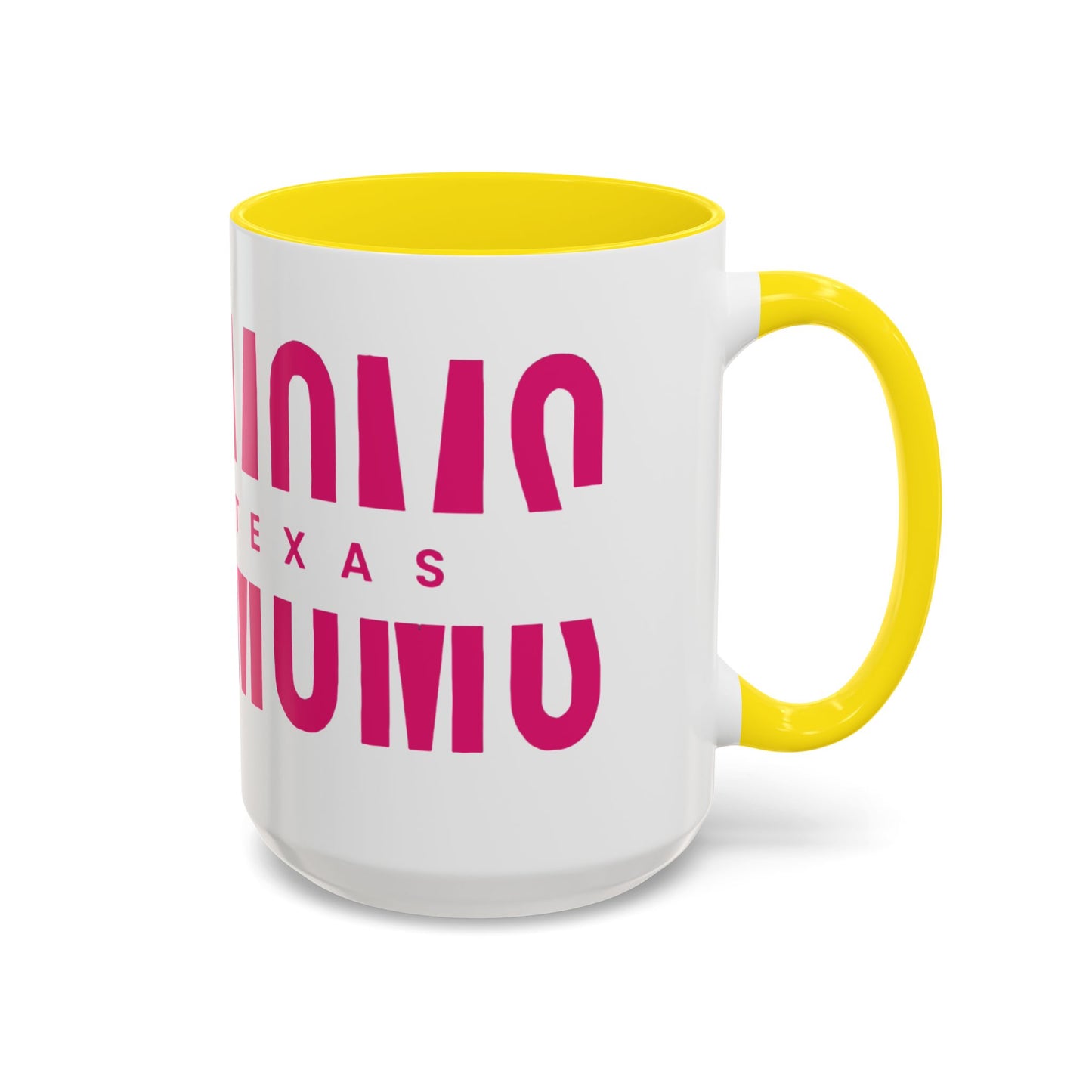 Accent Coffee Mug — "MOM" Bold Pink East Texas Mom Gift