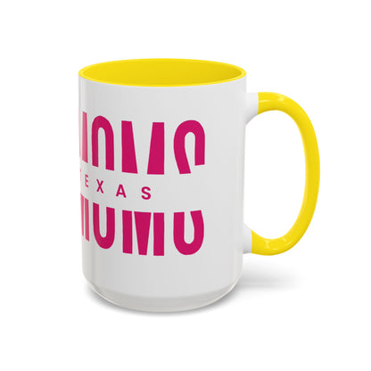 Accent Coffee Mug — "MOM" Bold Pink East Texas Mom Gift
