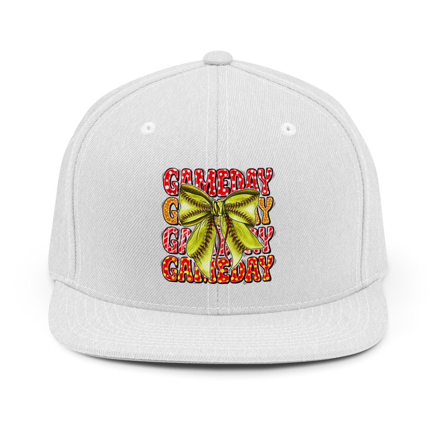 Game Day Snapback Hat — Green Bow Football Tailgate Cap