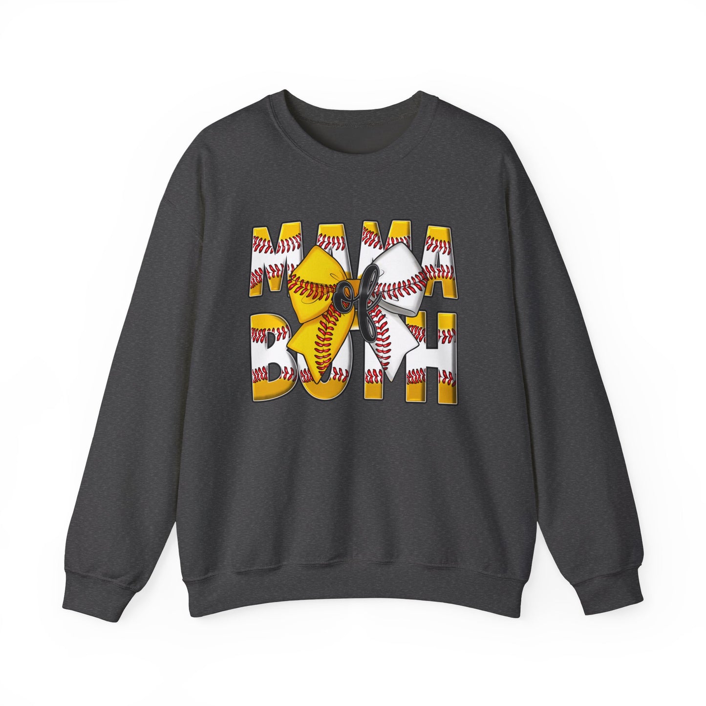 Crewneck Sweatshirt - Mama Pitch Softball/Baseball Graphic