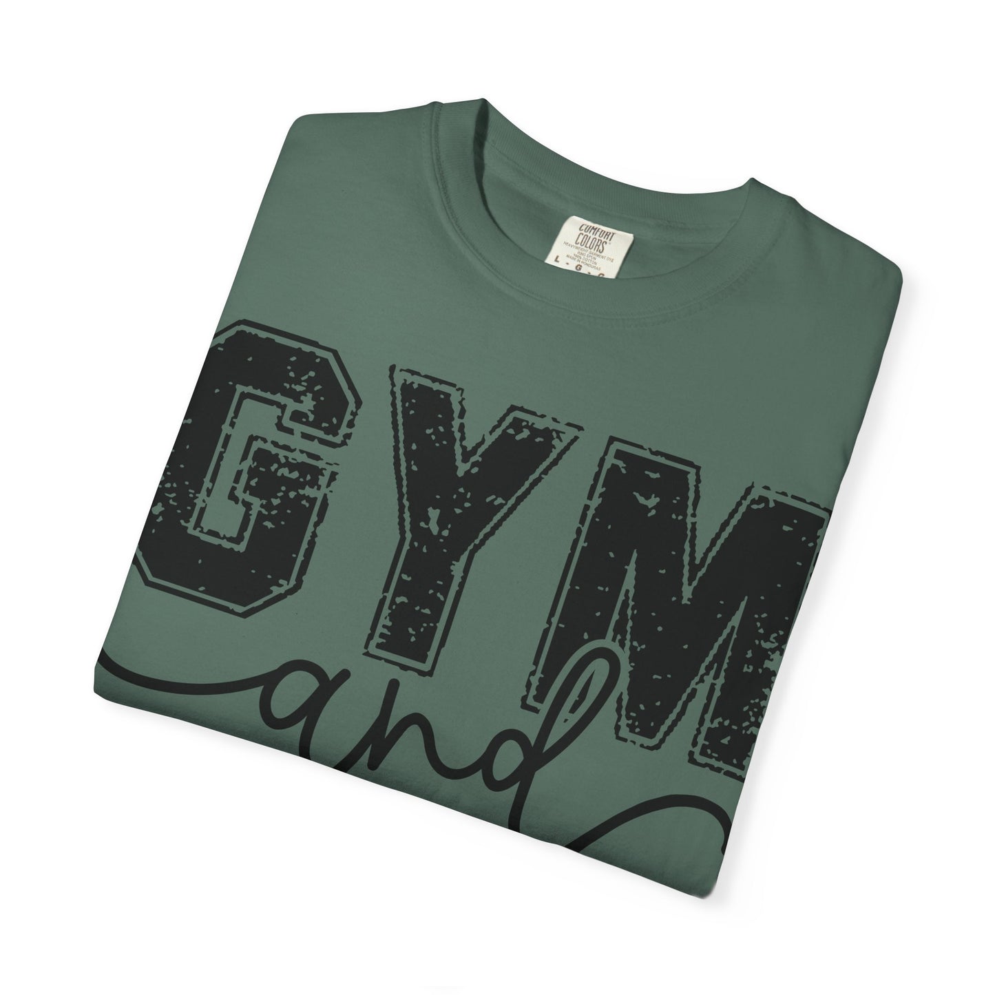 Gym and Jesus T-Shirt – Faith & Fitness Graphic Tee- COMFORT COLORS