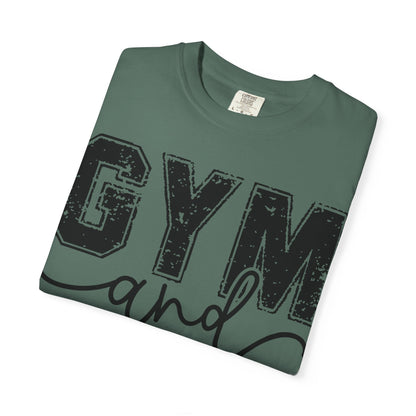 Gym and Jesus T-Shirt – Faith & Fitness Graphic Tee- COMFORT COLORS