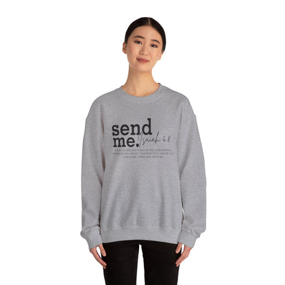 Send Me Psalm 68 Crewneck Sweatshirt — Inspirational Scripture Christian Sweater