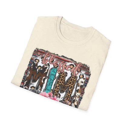 T-Shirt — 'Mama' Leopard & Floral Graphic Tee