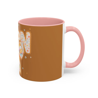Accent Mug — 'Amen' Floral Bow Coffee Mug (11/15oz) — Faith-Inspired Gift